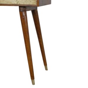 Brown Abs Adjustable Desk - Nora Lane Home furniture - Solid wood, Metal accent - 38.58 x 21.65 x 13.78 in