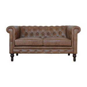 Brown Tufted Storage Cabinet - Nora Lane Home furniture - Solid wood, Walnut finish - 34.25 x 61.81 x 32.68 in