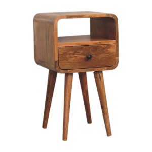 Natural Wood Storage Nightstand - Nora Lane Home furniture - Solid wood - 15.75 x 15.75 x 13.78 in