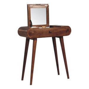 Brown Wall Mirror - Nora Lane Home furniture - Solid wood - 17.72 x 31.5 x 13.78 in