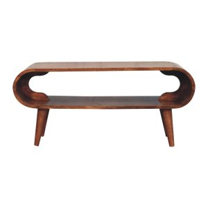 Brown Coffee Table - Nora Lane Home furniture - Solid wood - 17.72 x 39.37 x 11.81 in
