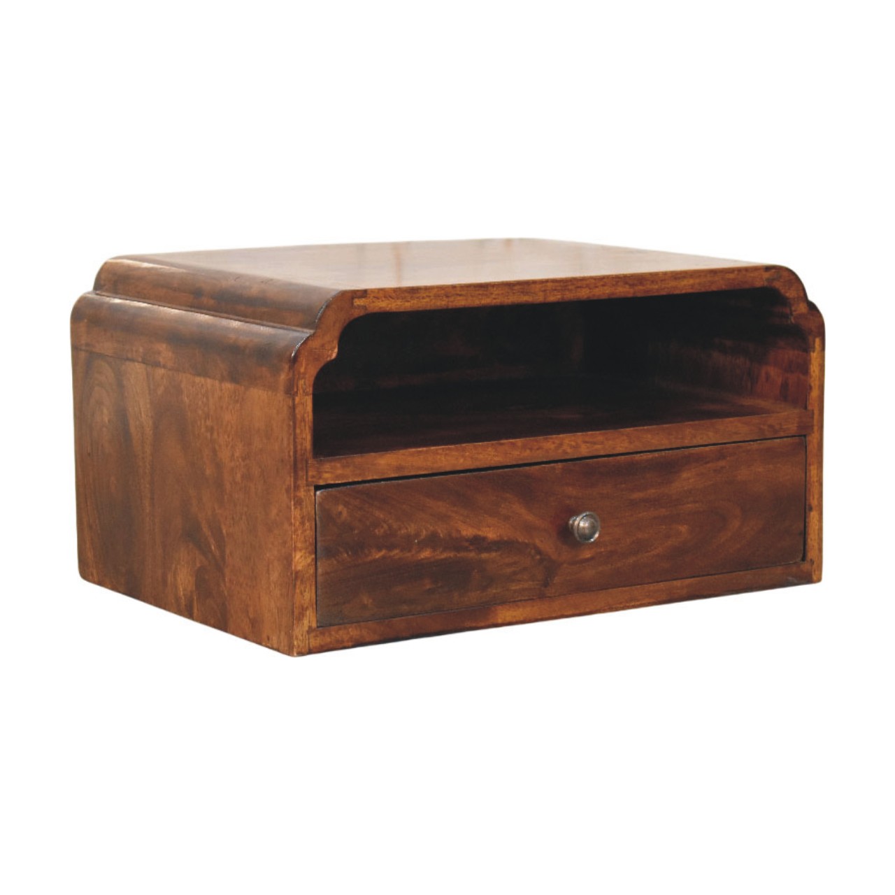 Brown Storage Cabinet - Nora Lane Home furniture - Solid wood - 21.65 x 16.54 x 13.39 in