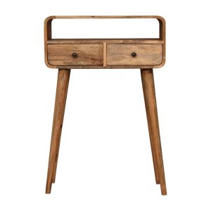 Natural Wood Storage Console Table - Nora Lane Home furniture - Solid wood - 15.75 x 27.56 x 17.72 in