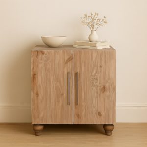 Brown Storage Sideboard - Nora Lane Home furniture - Solid wood - 17.72 x 35.43 x 32.68 in