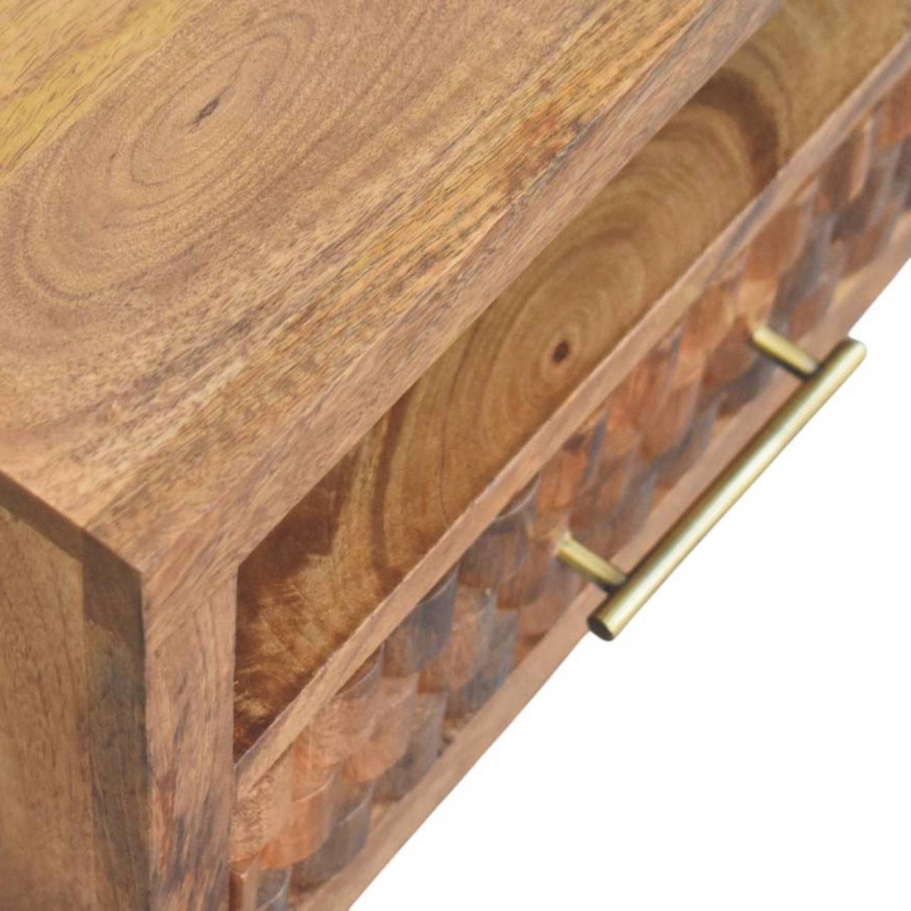 Brown Storage Floating Nightstand - Nora Lane Home furniture - Solid wood - 16.5 x 21.7 x 13.8 in