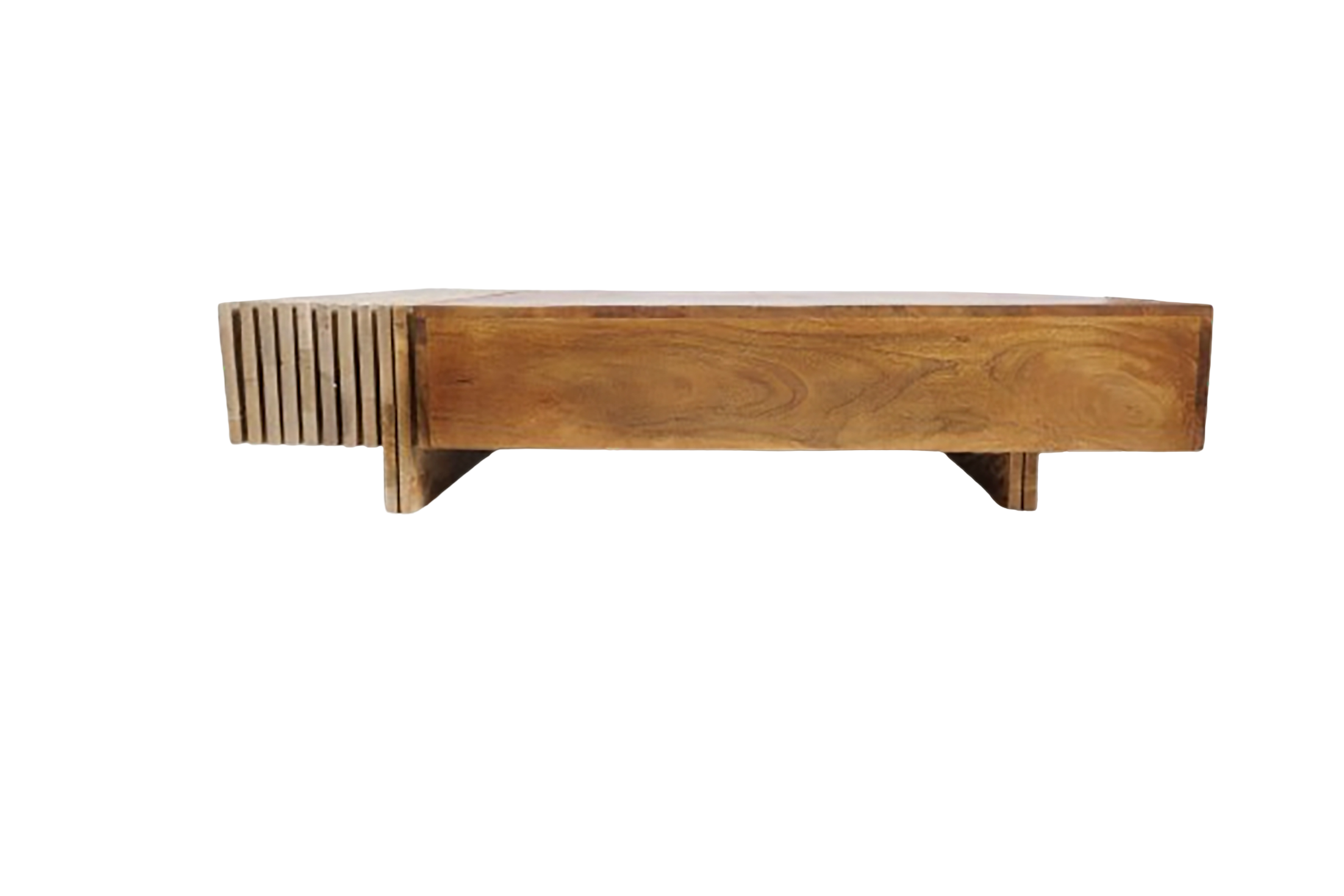Natural Wood Coffee Table - Nora Lane Home furniture - Solid wood - 53 x 43 x 15 in