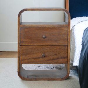 Brown Storage Cabinet - Nora Lane Home furniture - Solid wood - 19.69 x 17.72 x 25.59 in
