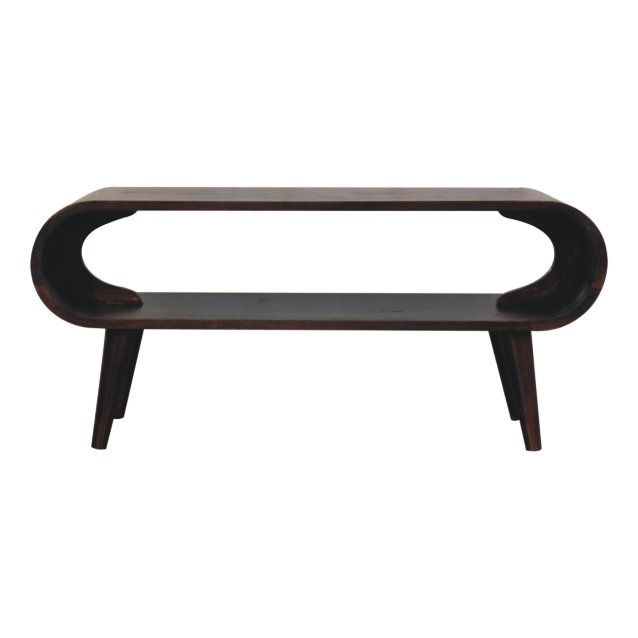 Walnut Storage Coffee Table - Nora Lane Home furniture - Solid wood, Walnut finish - 39.37 x 17.72 x 11.81 in