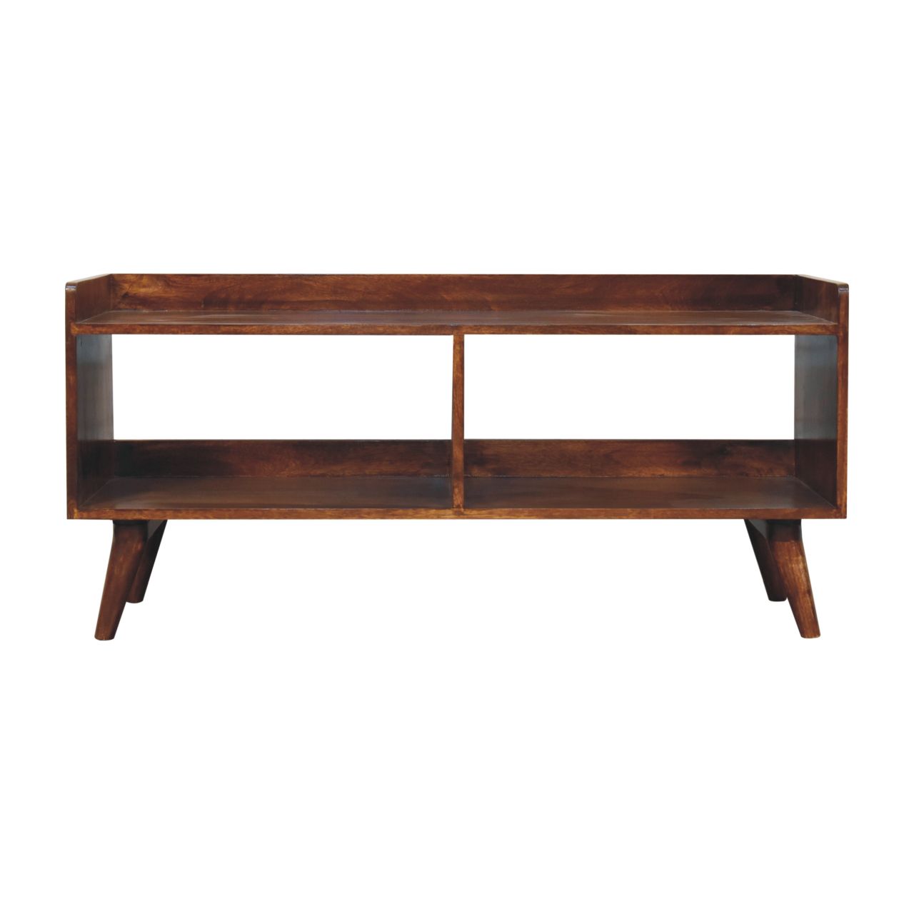 Brown Storage Cabinet - Nora Lane Home furniture - Solid wood, Glass detail - 49.21 x 19.69 x 15.75 in