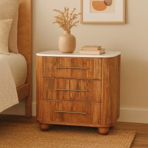 Brown Storage Cabinet - Nora Lane Home furniture - Solid wood - 33.07 x 17.32 x 31.89 in