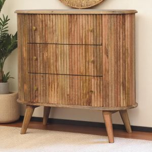Brown Storage Cabinet - Nora Lane Home furniture - Solid wood, Metal accent - 35.43 x 17.72 x 27.56 in