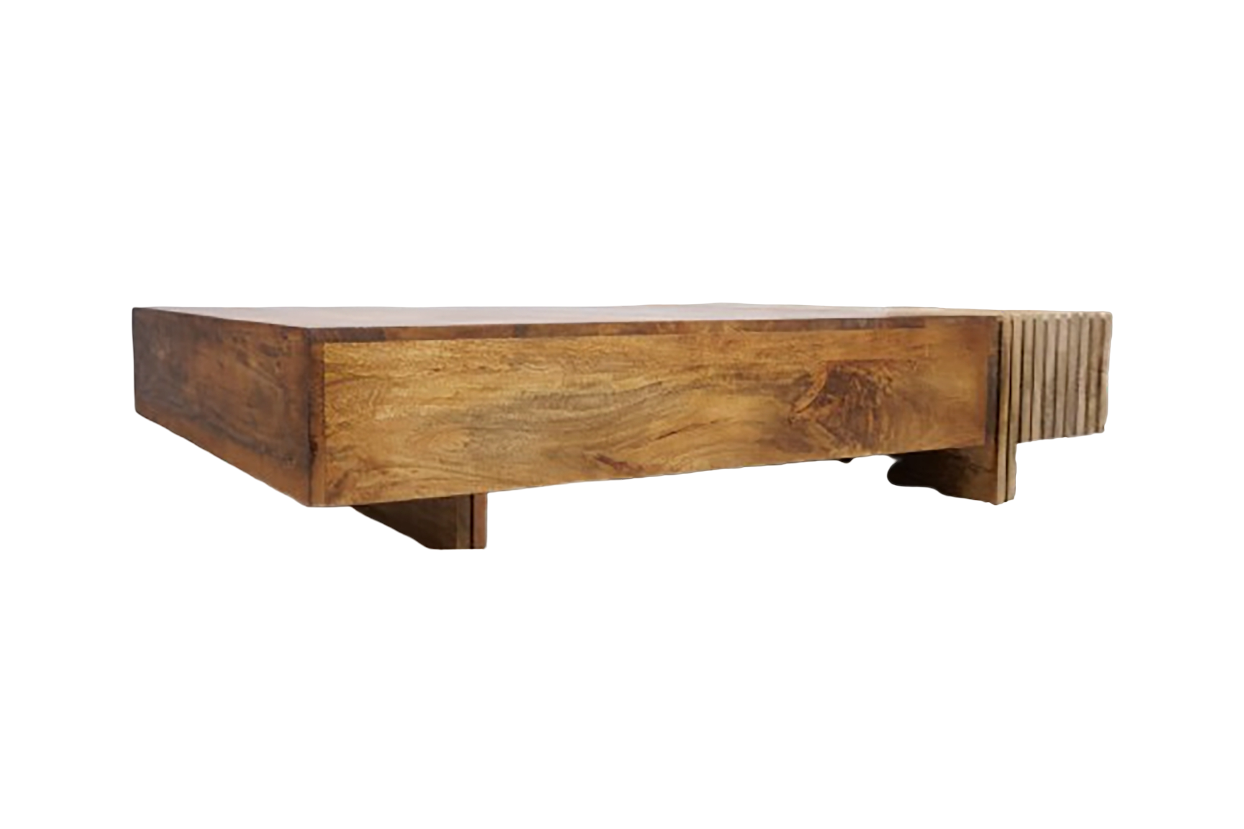 Natural Wood Coffee Table - Nora Lane Home furniture - Solid wood - 53 x 43 x 15 in