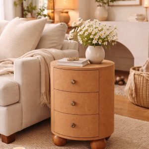 Brown Storage Cabinet - Nora Lane Home furniture - Solid wood - 20 x 20 x 27 in