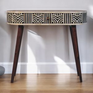 Brown Storage Console Table - Nora Lane Home furniture - Solid wood - 17.72 x 39.37 x 13.78 in