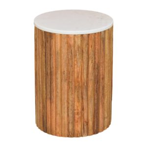 Beige Solid Wood Textured Tables - Nora Lane Home furniture - Solid wood - 18.11 x 18.11 x 24.02 in