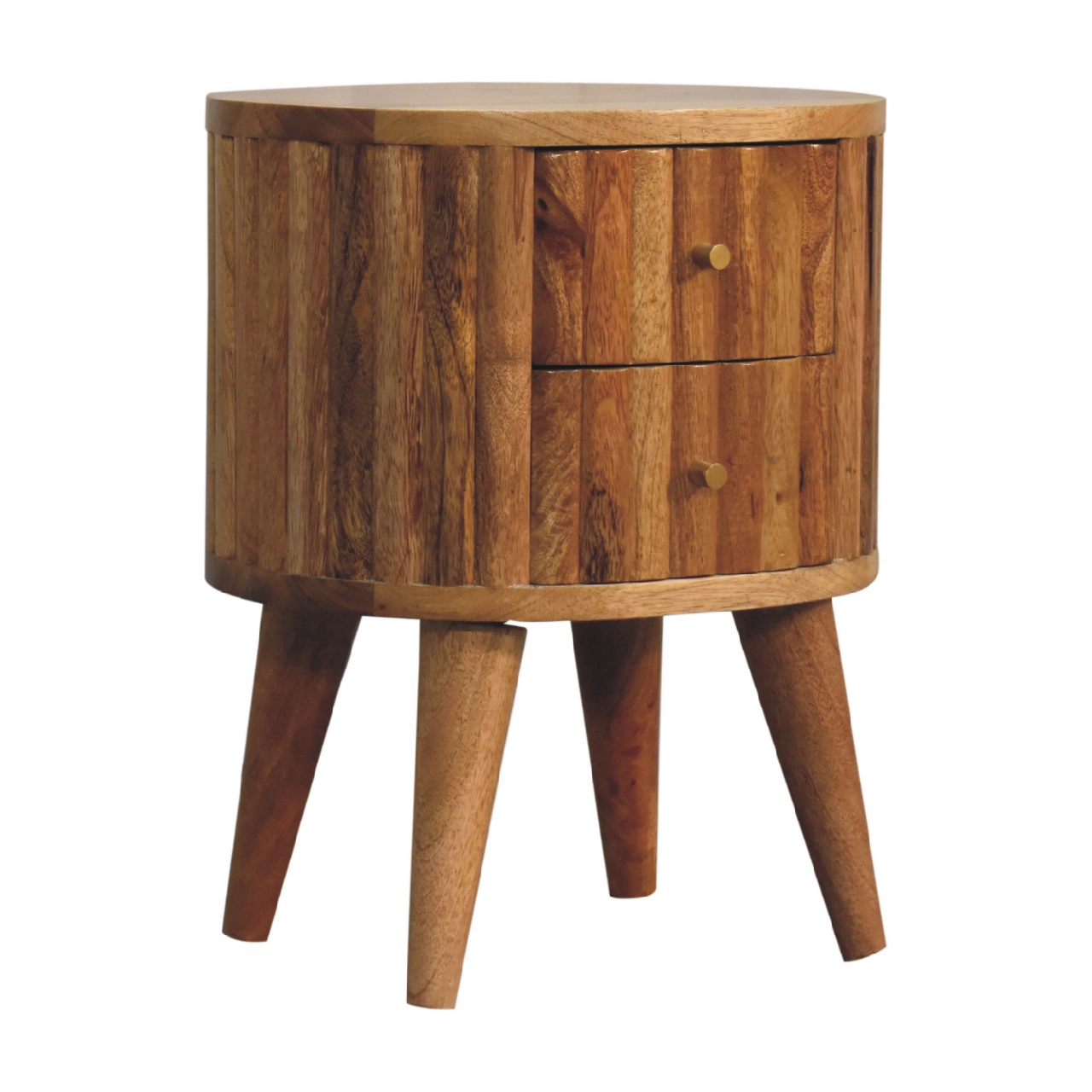 Brown Storage Nightstand - Nora Lane Home furniture - Solid wood - 18.11 x 15.75 x 13.78 in