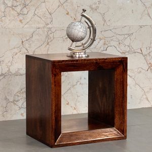 Walnut Storage Tables - Nora Lane Home furniture - Solid wood, Walnut finish - 21.65 x 17.72 x 21.65 in
