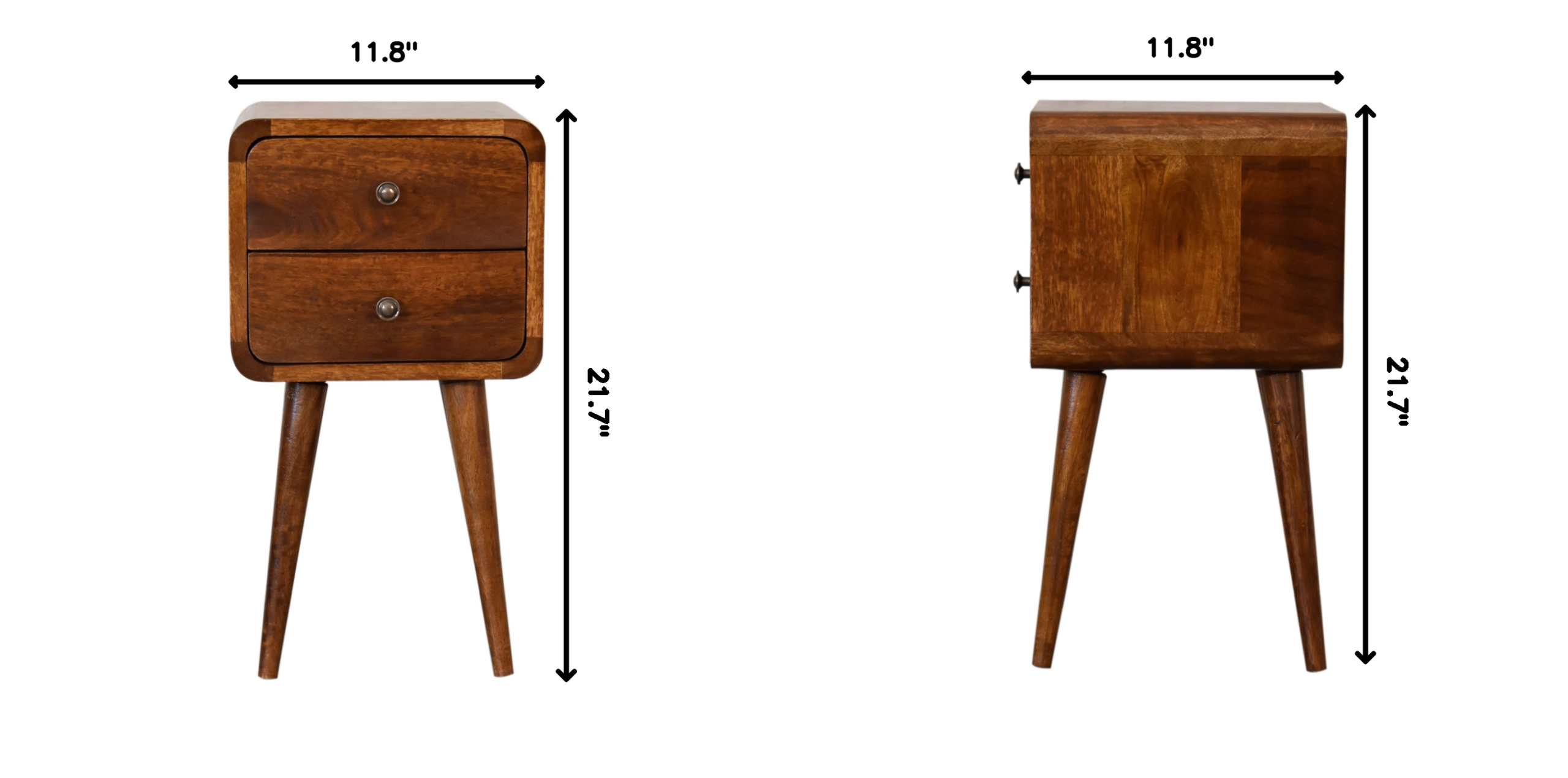 Brown Wood Synthetic Wood Storage Cabinet - Nora Lane Home furniture - Solid wood - 15.75 x 15.75 x 16.54 in