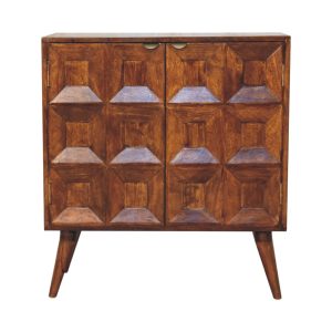 Brown Storage Cabinet - Nora Lane Home furniture - Solid wood - 33.46 x 17.72 x 27.56 in