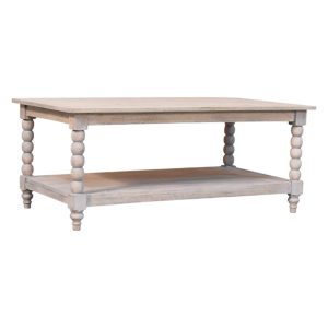 Brown Coffee Table - Nora Lane Home furniture - Solid wood - 27.56 x 47.24 x 21.65 in