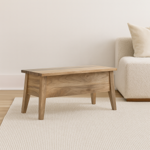 Natural Wood Storage Bench - Nora Lane Home furniture - Solid wood - 41.34 x 15.75 x 19.69 in