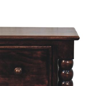 Brown Storage Nightstand - Nora Lane Home furniture - Solid wood - 20 x 16 x 26 in