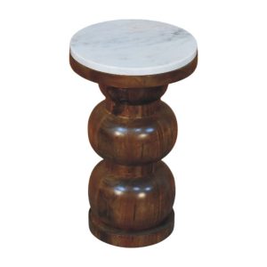 Brown Tables - Nora Lane Home furniture - Solid wood - 14.57 x 14.57 x 21.65 in