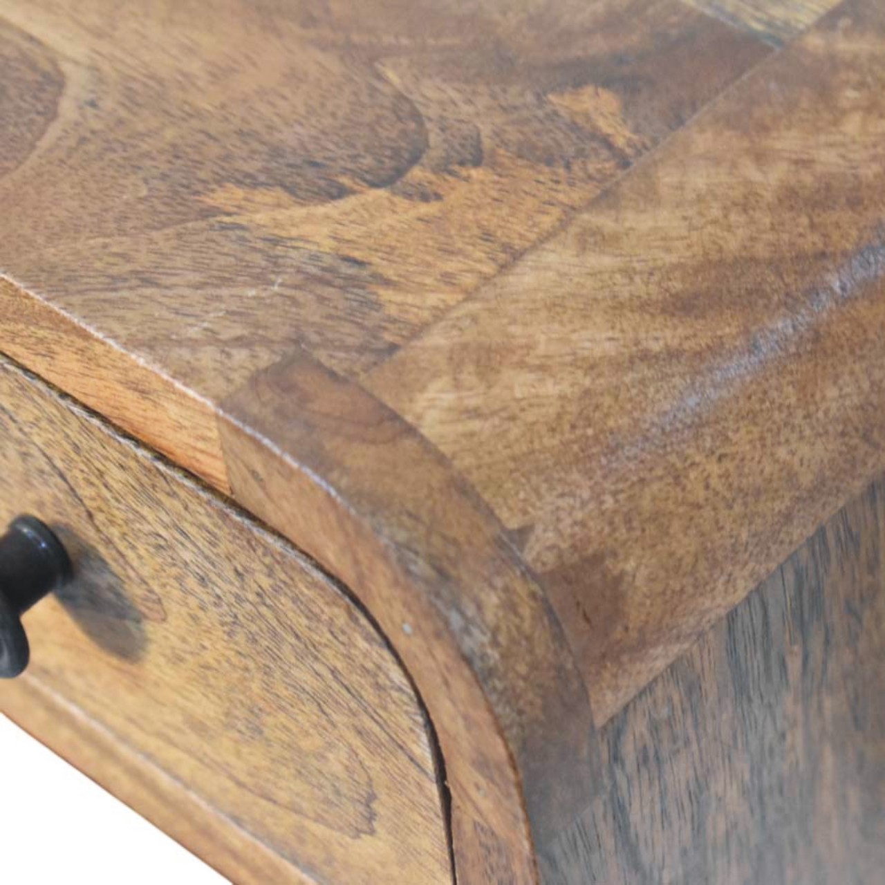 Brown Storage Nightstand - Nora Lane Home furniture - Solid wood - 12 x 11 x 12 in