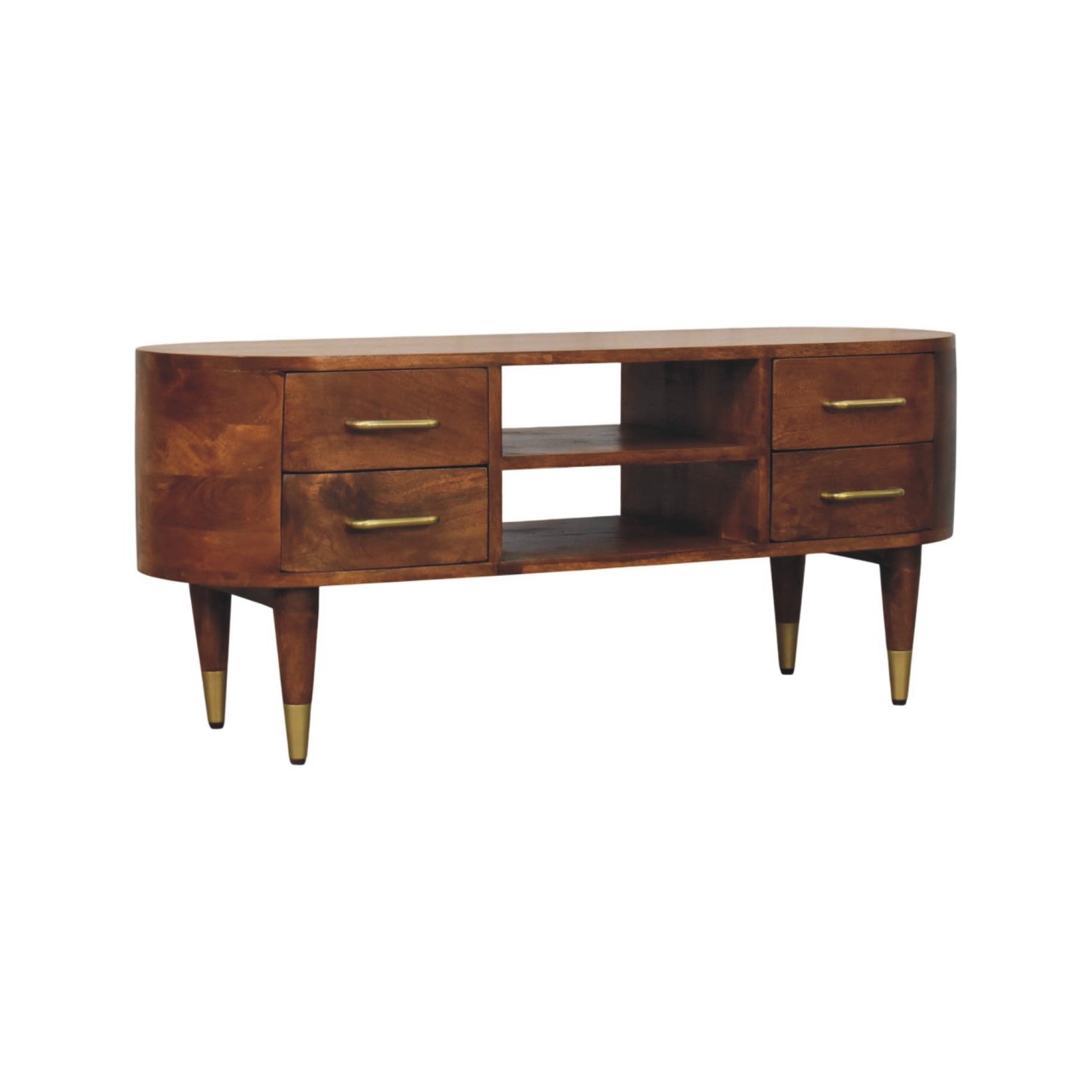 Brown TV & Entertainment Furniture - Nora Lane Home furniture - Solid wood - 47.24 x 17.72 x 14.57 in