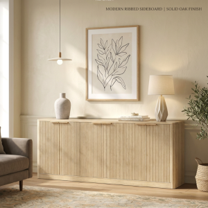 Natural Wood Storage Sideboard - Nora Lane Home furniture - 71.4 x 19.09 x 7.08 in