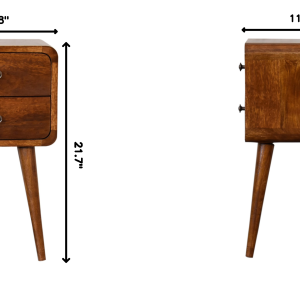 Brown Wood Synthetic Wood Storage Cabinet - Nora Lane Home furniture - Solid wood - 15.75 x 15.75 x 16.54 in