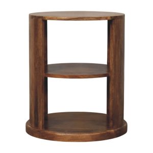 Brown Round Tables - Nora Lane Home furniture - Solid wood - 21.65 x 21.65 x 25.98 in