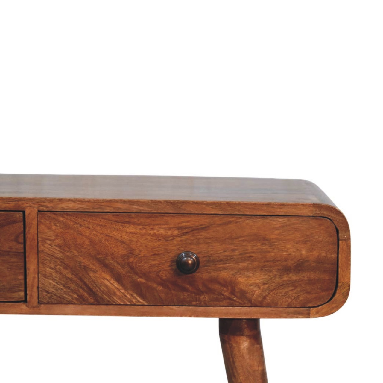 Brown Storage Console Table - Nora Lane Home furniture - Solid wood - 35 x 18 x 14 in