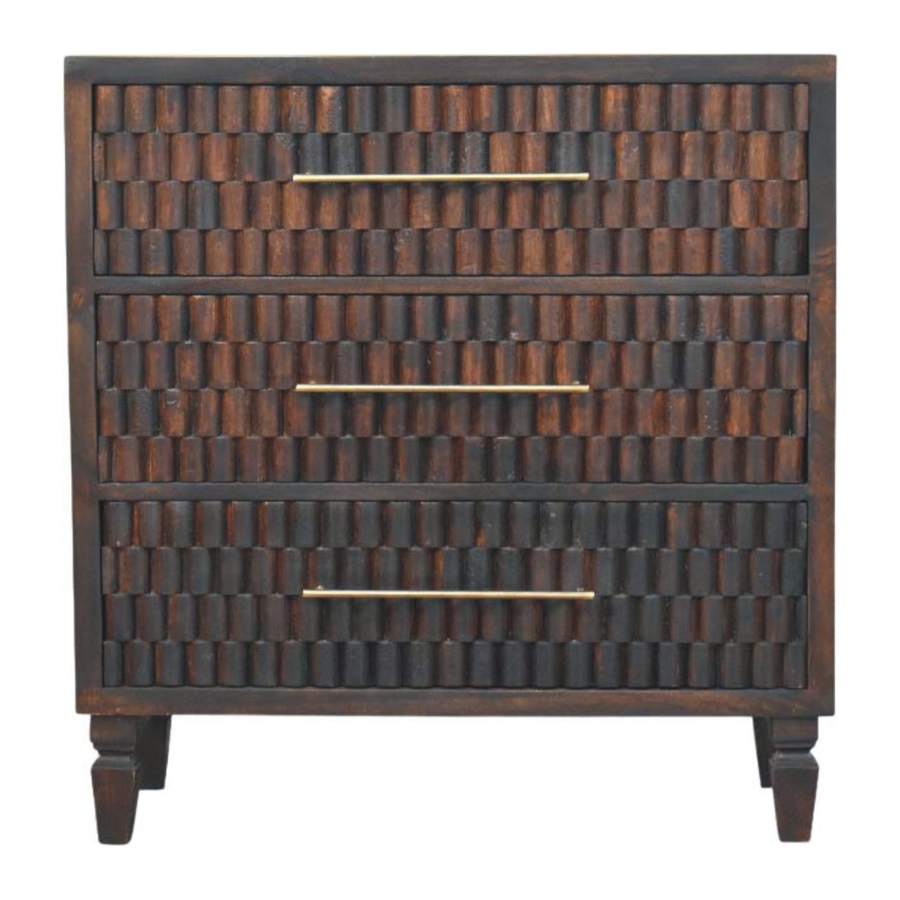 Brown Storage Cabinet - Nora Lane Home furniture - Solid wood, Upholstered - 17.7 x 36.6 x 33.5 in