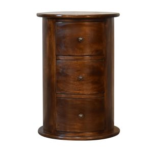 Brown Storage Cabinet - Nora Lane Home furniture - Solid wood - 17.72 x 17.72 x 26.38 in