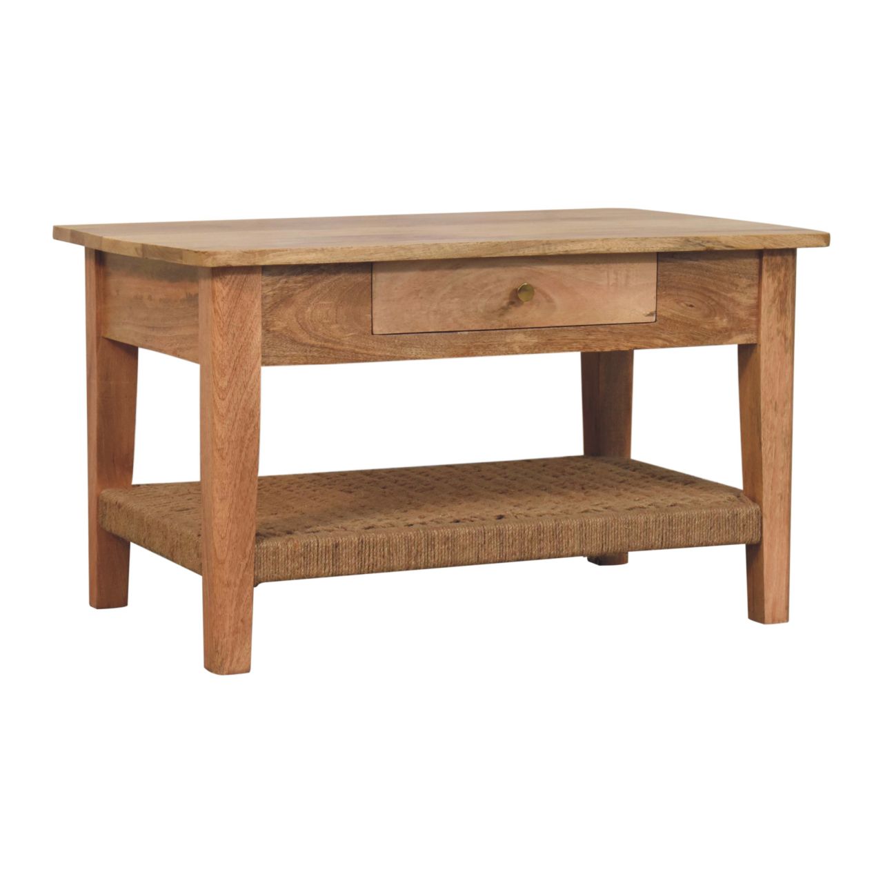 Brown Storage Coffee Table - Nora Lane Home furniture - Solid wood - 23.62 x 35.43 x 21.65 in