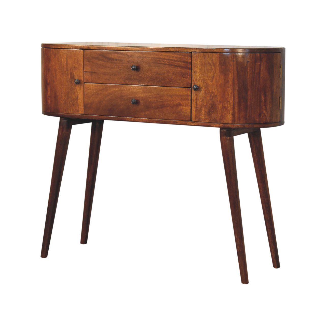 Brown Storage Cabinet - Nora Lane Home furniture - Solid wood - 43.3 x 13.7 x 35.8 in
