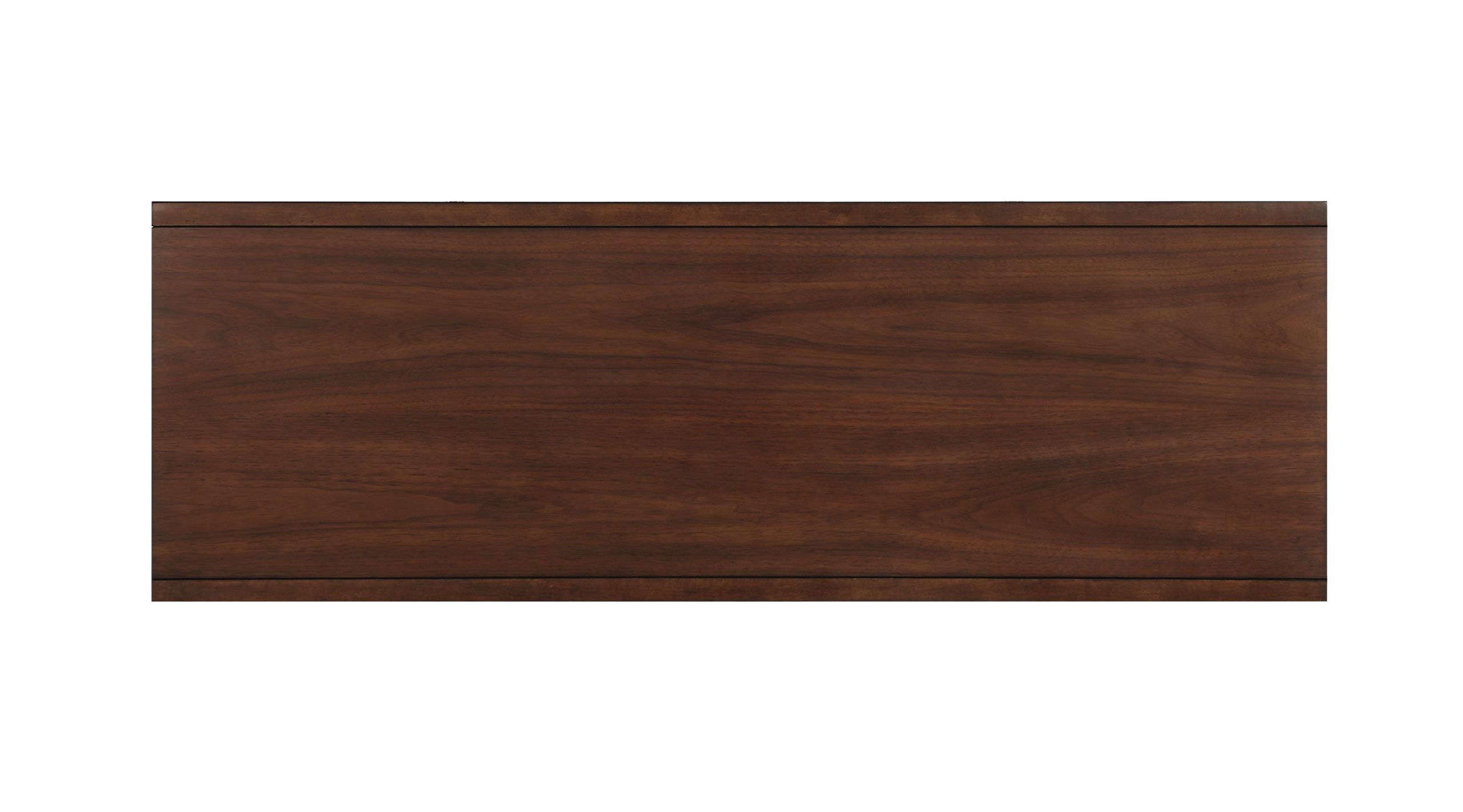 Brown Wood Storage Living Room Sofa - Nora Lane Home furniture - Walnut finish - 51.75 x 19.75 x 16 in