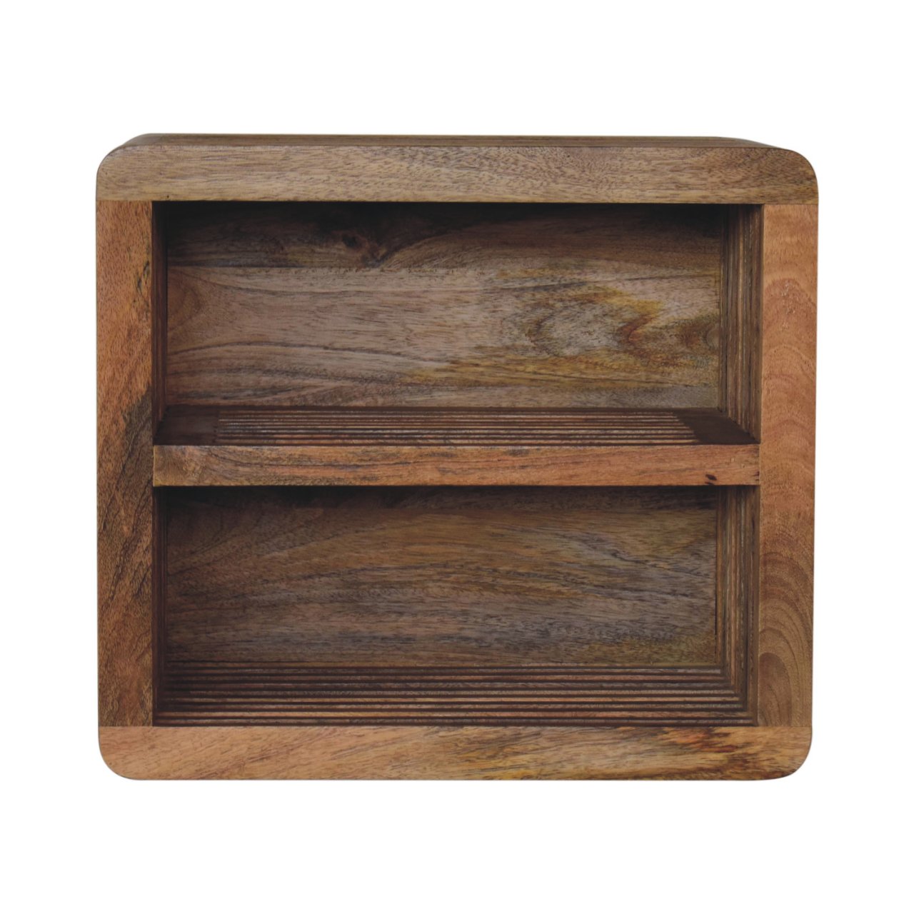 Brown Storage Nightstand - Nora Lane Home furniture - Solid wood - 21.65 x 16.54 x 19.69 in