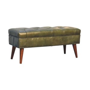 Brown Storage Bench - Nora Lane Home furniture - Solid wood - 39.37 x 18.11 x 13.78 in