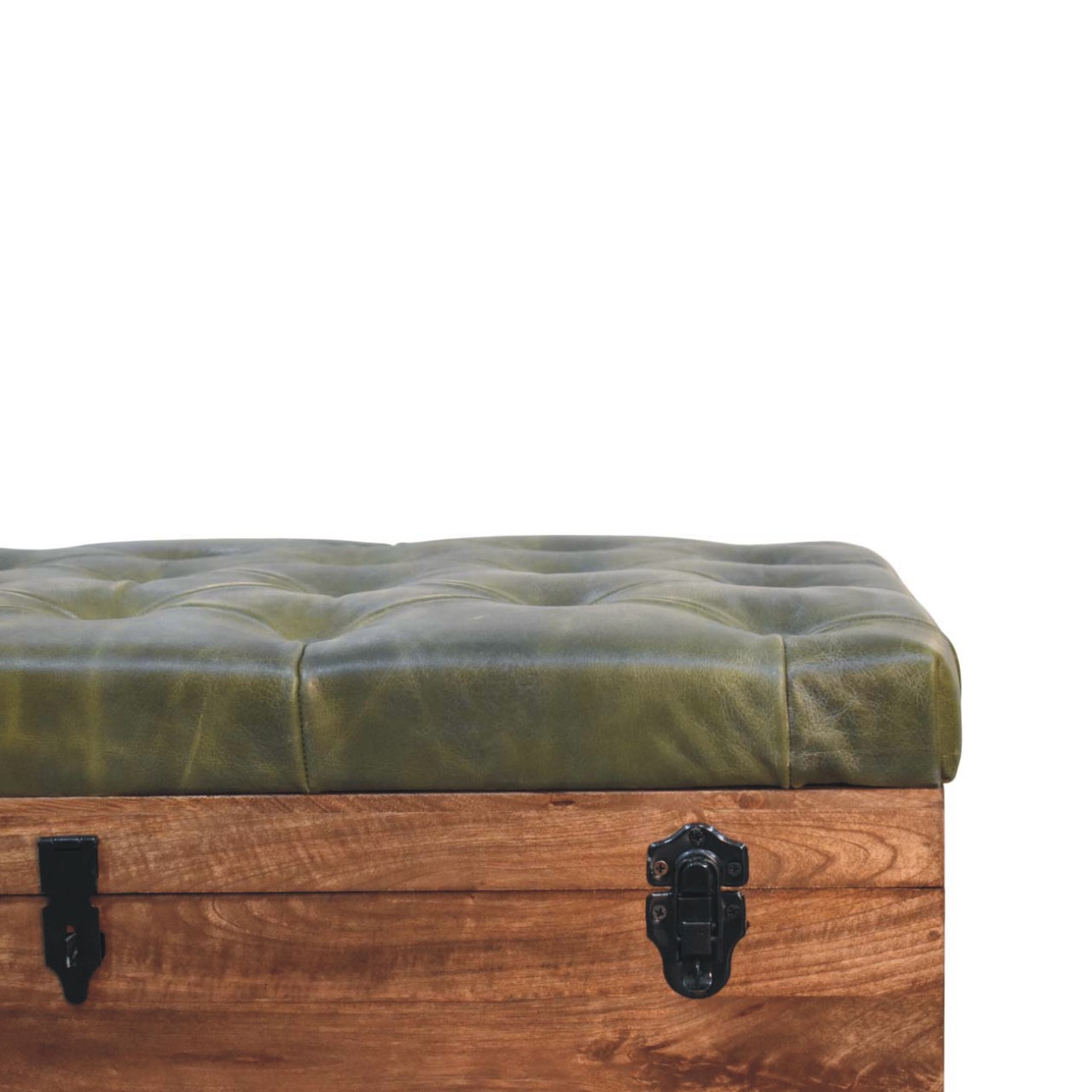 Brown Storage Bench - Nora Lane Home furniture - Solid wood - 39 x 22 x 23 in
