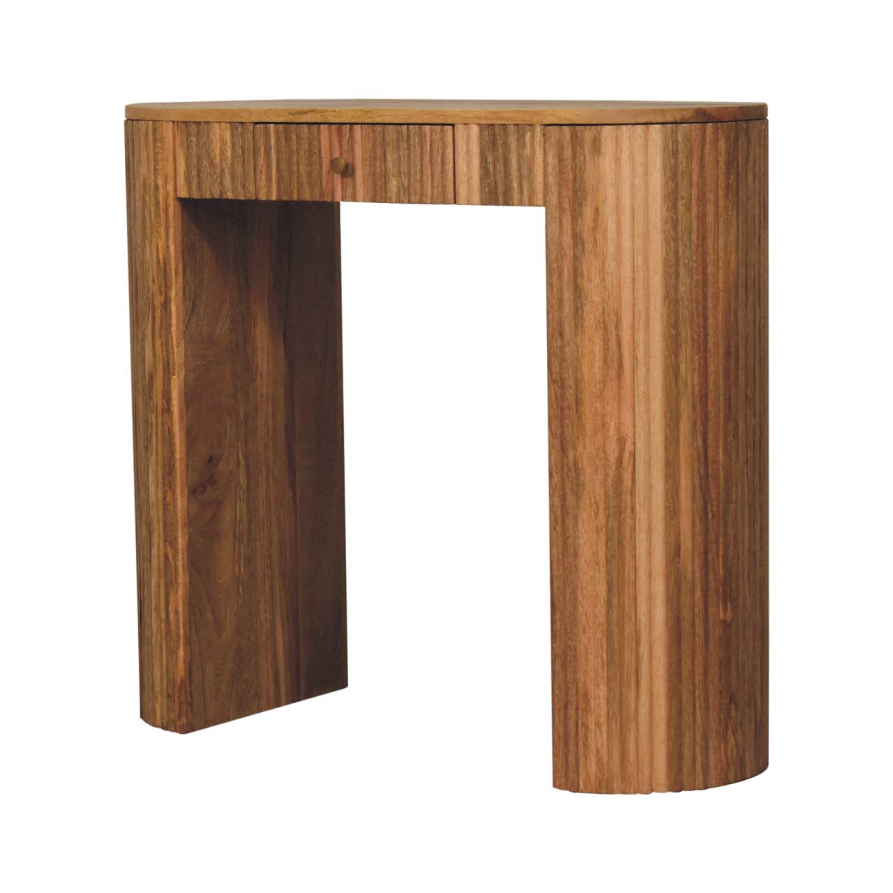 Brown Storage Console Table - Nora Lane Home furniture - Solid wood - 17.72 x 39.37 x 17.72 in