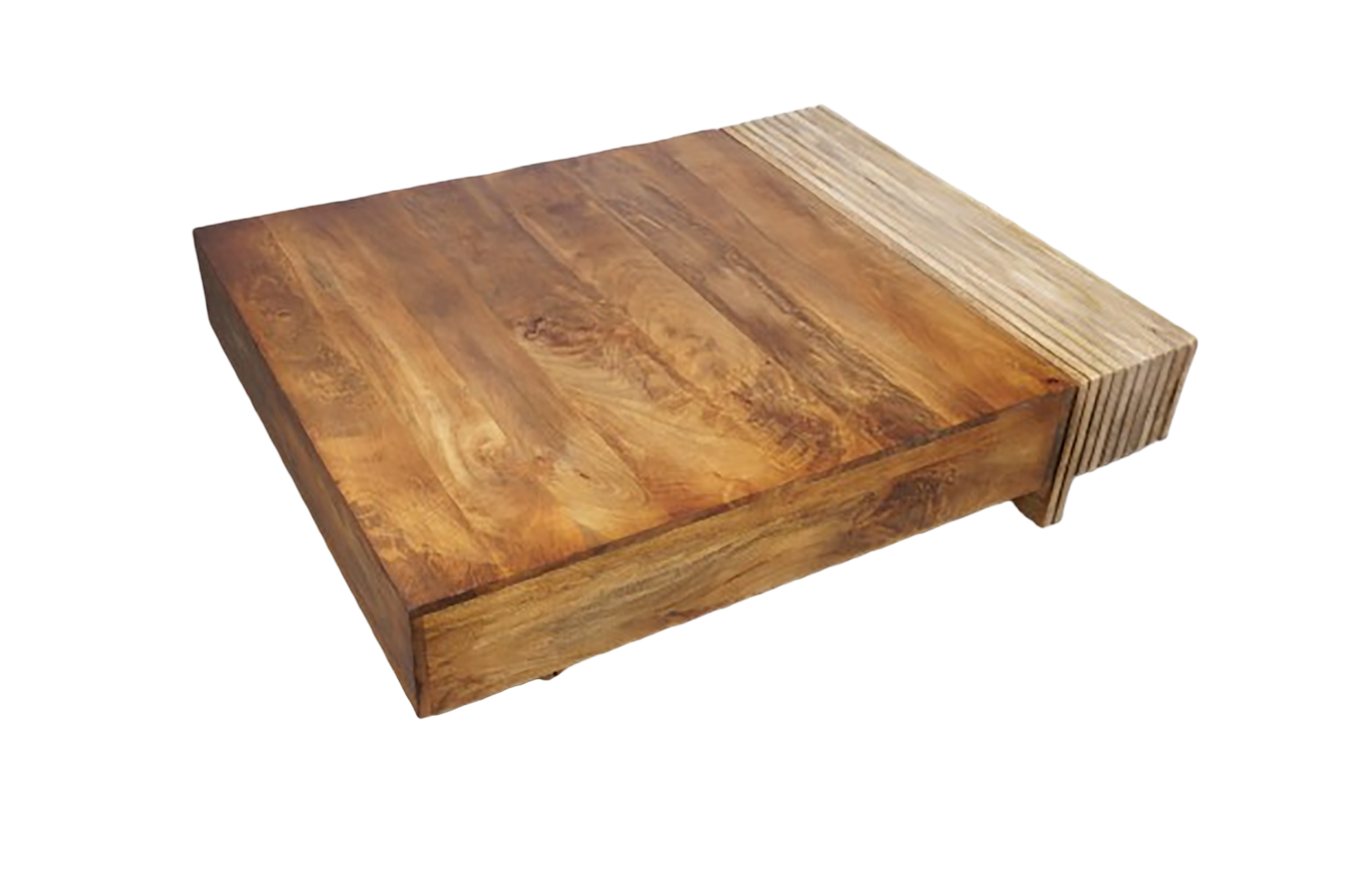 Natural Wood Coffee Table - Nora Lane Home furniture - Solid wood - 53 x 43 x 15 in