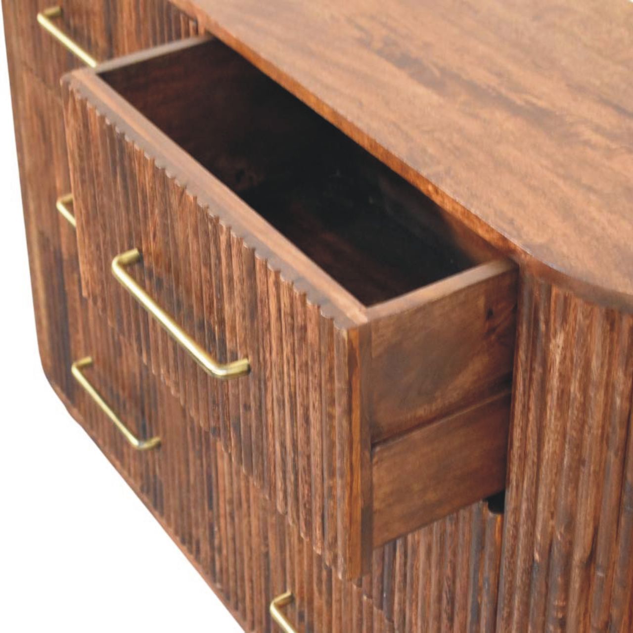 Brown Storage Cabinet - Nora Lane Home furniture - Solid wood - 17.7 x 57.1 x 32.3 in