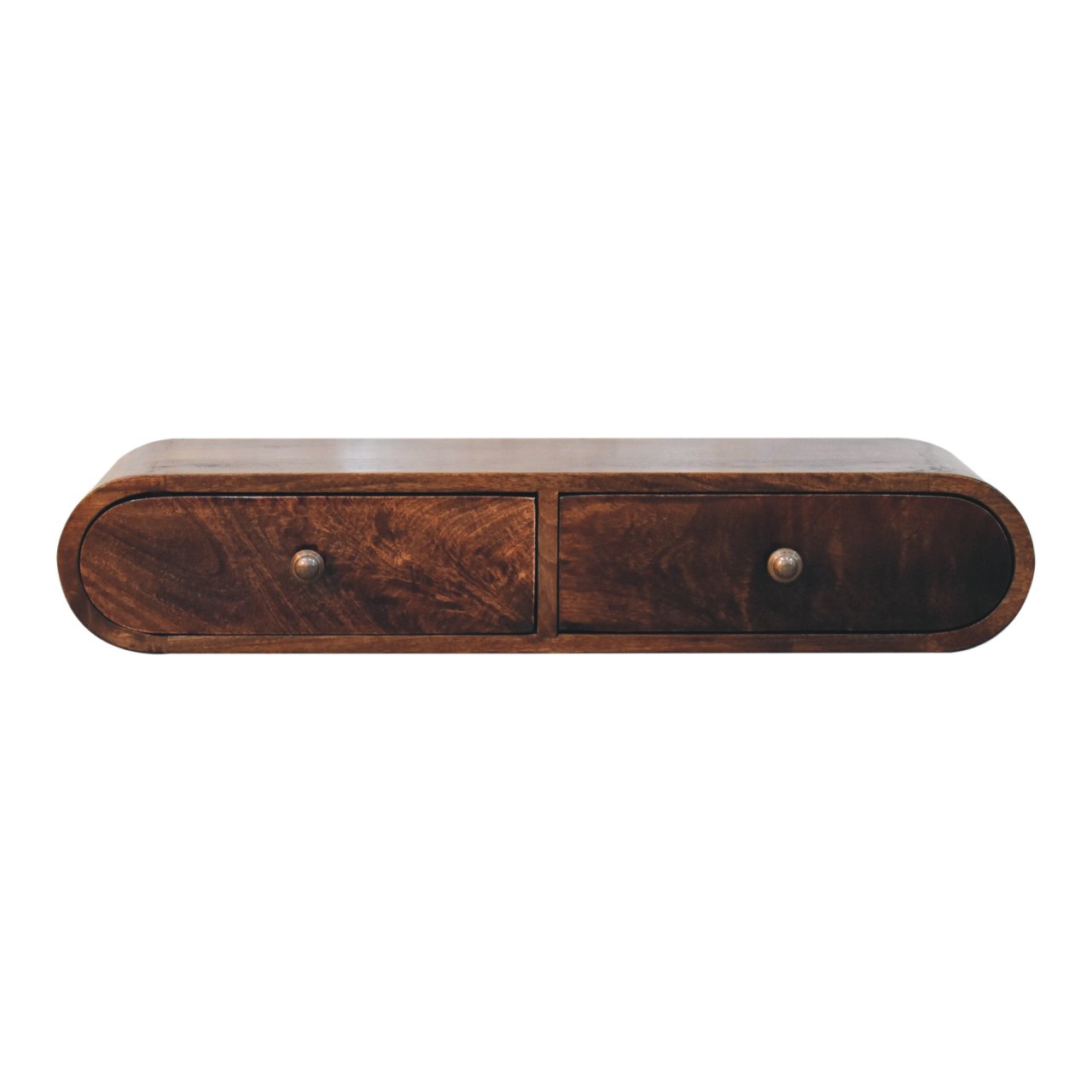 Walnut Storage Console Table - Nora Lane Home furniture - Solid wood, Walnut finish - 15.75 x 34.65 x 9.06 in