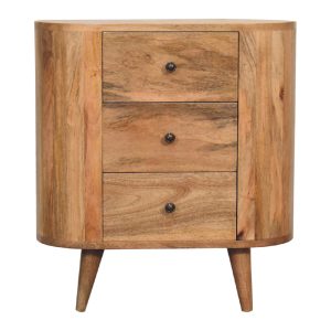 Natural Wood Storage Cabinet - Nora Lane Home furniture - Solid wood - 15.75 x 27.56 x 22.83 in