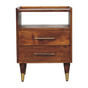 Brown Storage Cabinet - Nora Lane Home furniture - Solid wood - 21.65 x 17.72 x 21.65 in