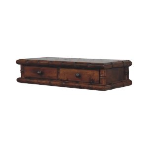 Brown Wood Storage Console Table - Nora Lane Home furniture - 31 x 13 x 7 in