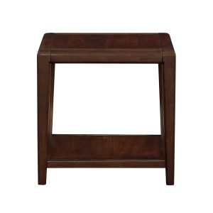 Walnut Wood Storage Tables - Nora Lane Home furniture - Walnut finish - 29 x 27 x 10 in