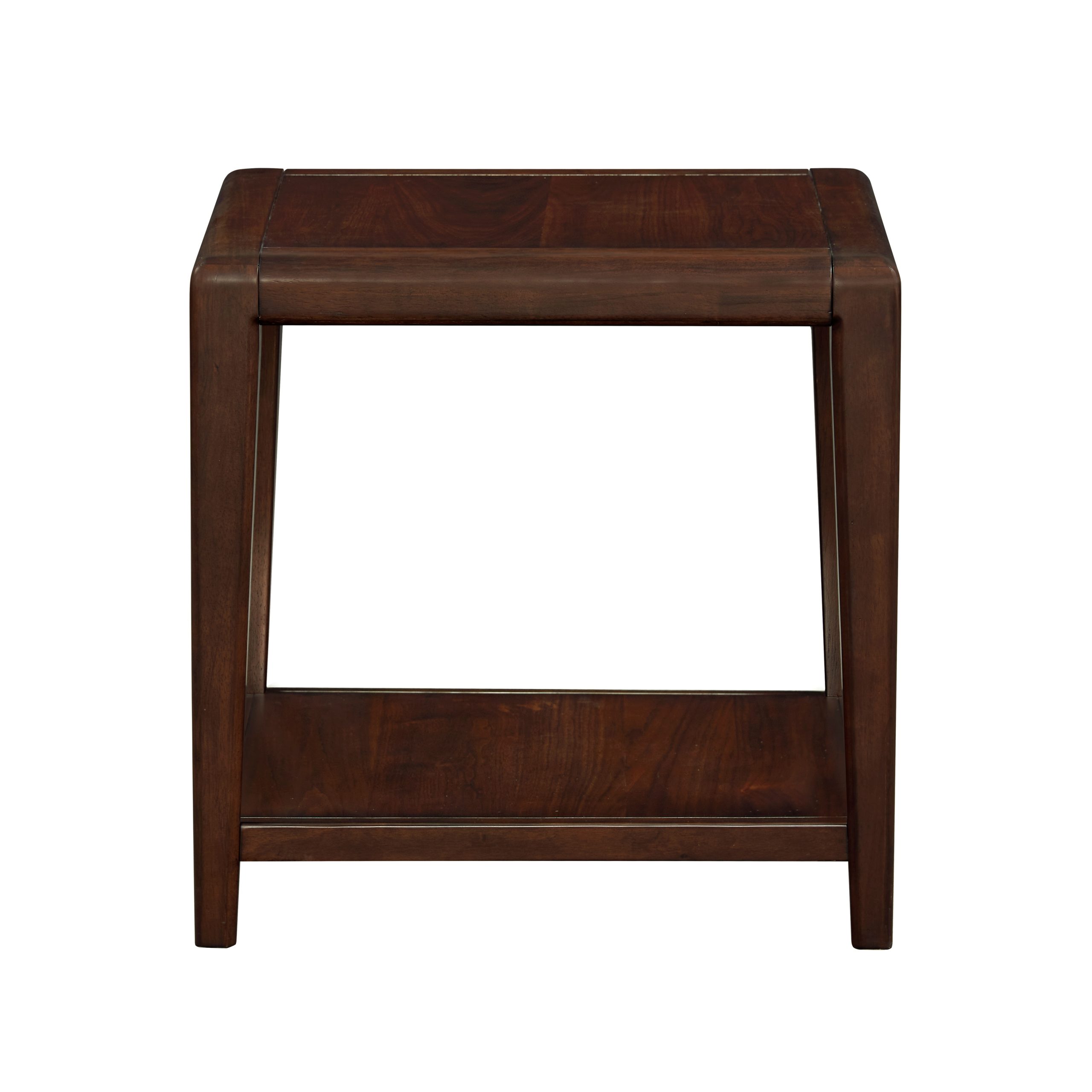 Walnut Wood Storage Tables - Nora Lane Home furniture - Walnut finish - 29 x 27 x 10 in